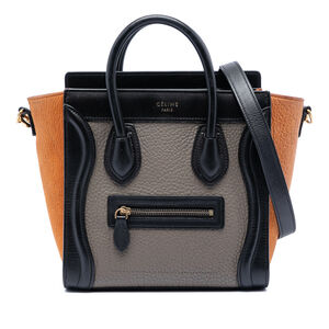 Pre-Loved Celine Nano Tricolor Leather Luggage Tote